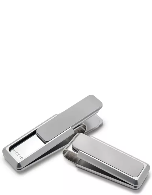 Aluminum-Inlay Stainless Steel Money Clip
