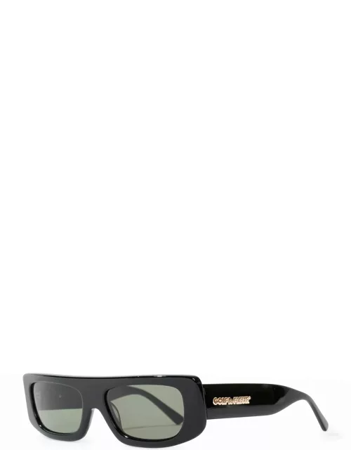Bel-Air Rectangular Semi-Shield Acetate Sunglasse