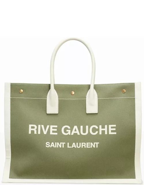 Rive Gauche Small YSL Canvas Tote Bag