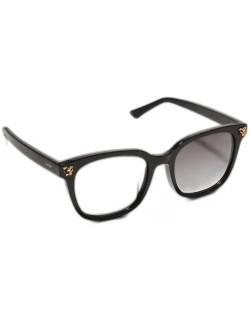 Gradient Panther Square Acetate Sunglasse