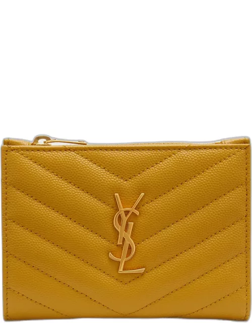 YSL Monogram Slim Leather Wallet