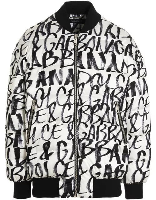 Dolce & Gabbana Logo Bomber Jacket.