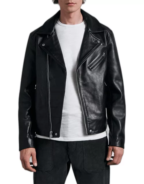 Men's Buzz Leather Moto Jacket