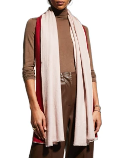 Double Faced Cashmere/Merino Scarf