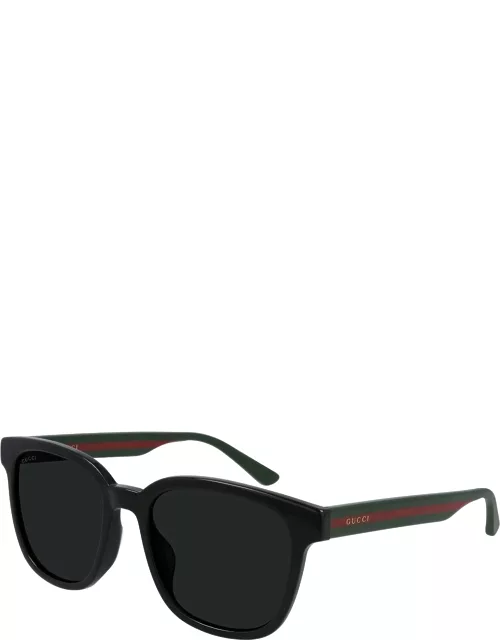 Men's Square Sunglasses with Signature Web