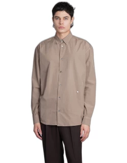 Études Shirt In Brown Cotton