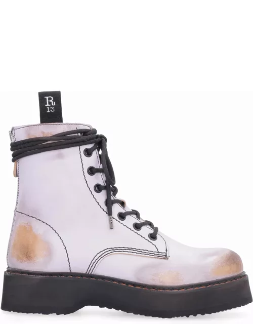 R13 Leather Combat Boot