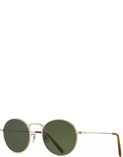 Men's Weslie Sun Polarized Titanium Round Sunglasse