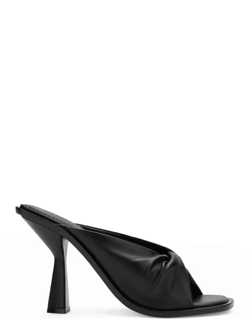 Tina Leather Twist Slide Sandal