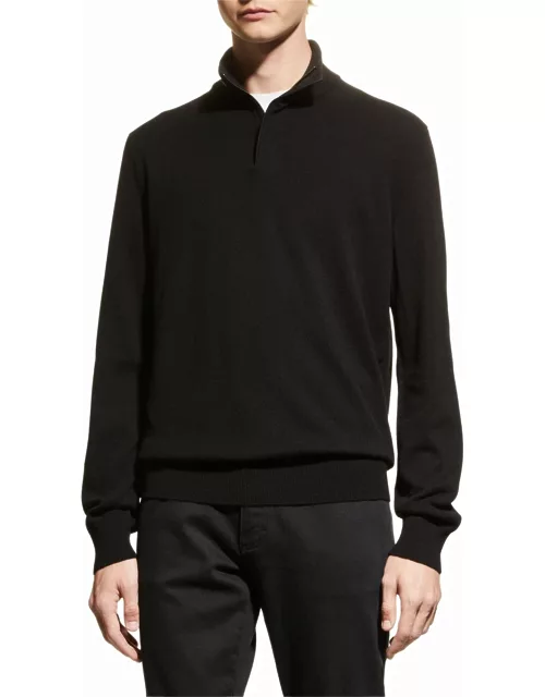 Men's Cashmere Quarter-Zip Sweater