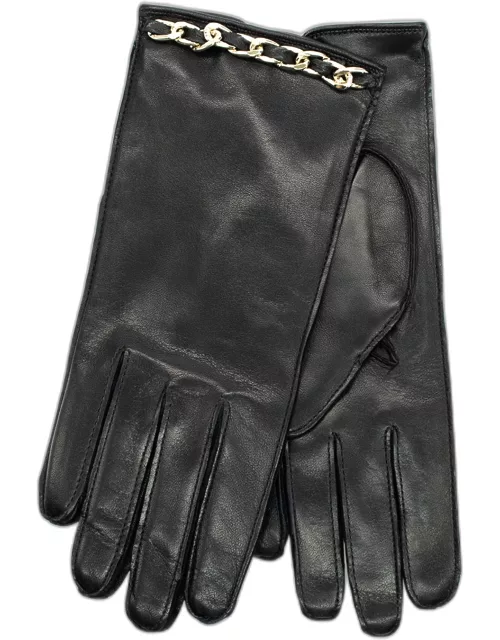 Chain Napa Leather Short Glove