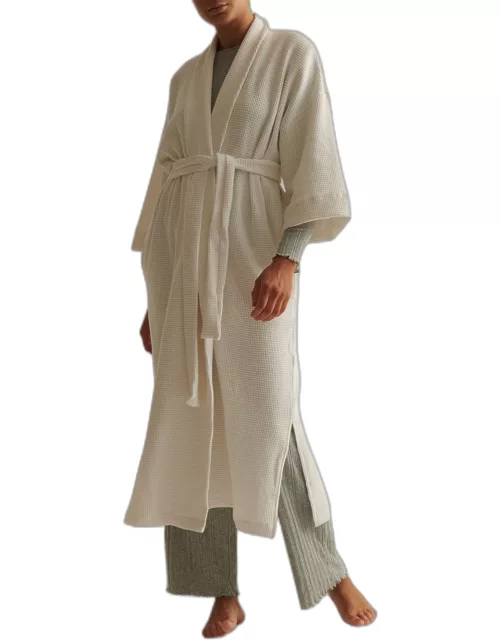 Skylar Textured Side-Slit Unisex Robe