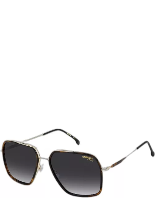 Men's 273/S Polarized Lens Rectangle Sunglasse