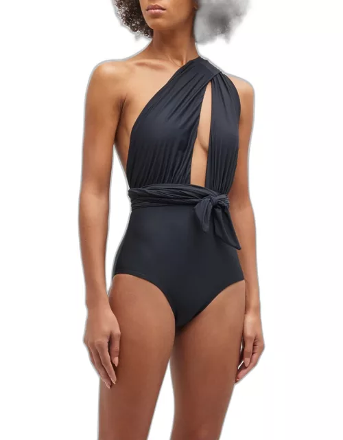 Chic Convertible One-Piece Swimsuit