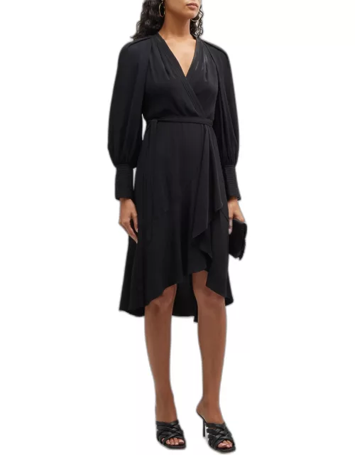 Leilany Belted Wrap Dres