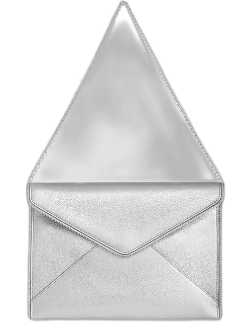 Leo Envelope Flap Metallic Clutch Bag