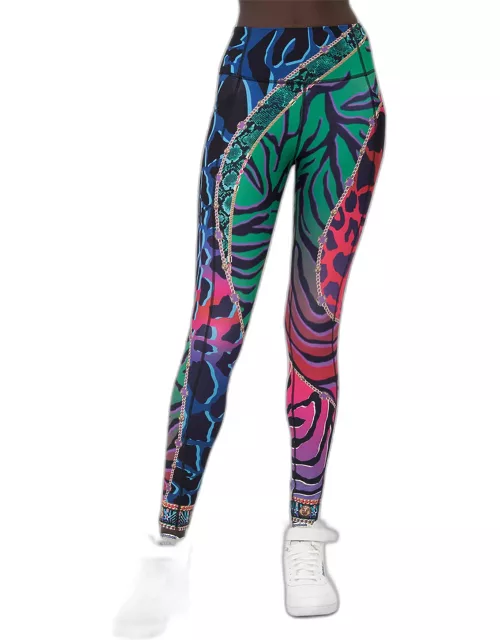 Under The Neon Sun Active Leggings With Side Pocket