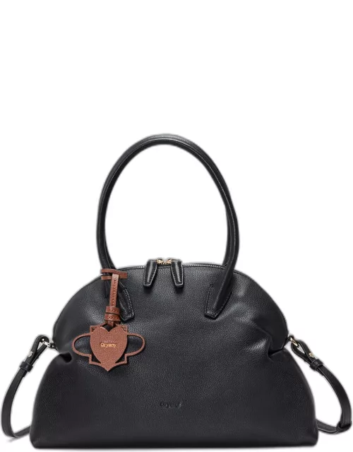 Adele Zip Leather Tote Bag