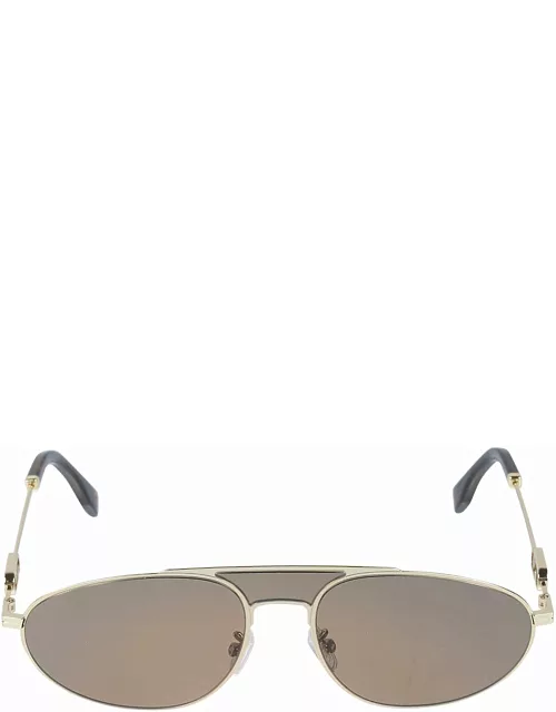 Fendi Eyewear Oval Aviator Sunglasse