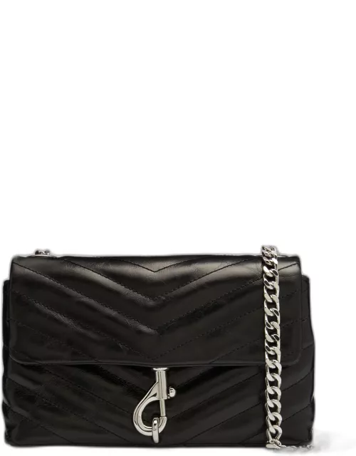 Edie Date Night Flap Leather Crossbody Bag