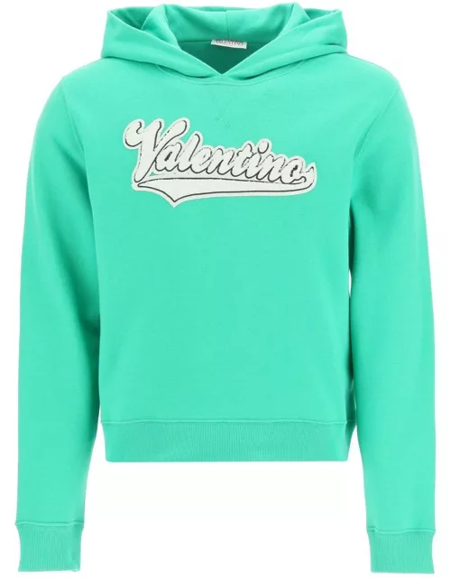 Valentino Logo Detailed Long-sleeved Hoodie