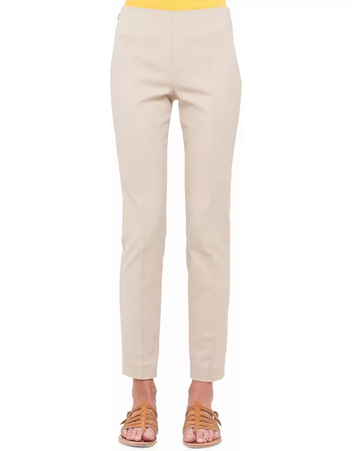 Melissa Techno Slim-Leg Pants, Sand