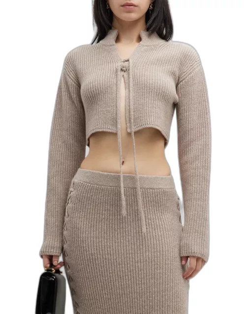 Zuri Cropped Wool Sweater
