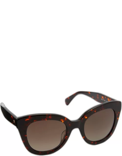 belah two-tone acetate cat-eye sunglasse