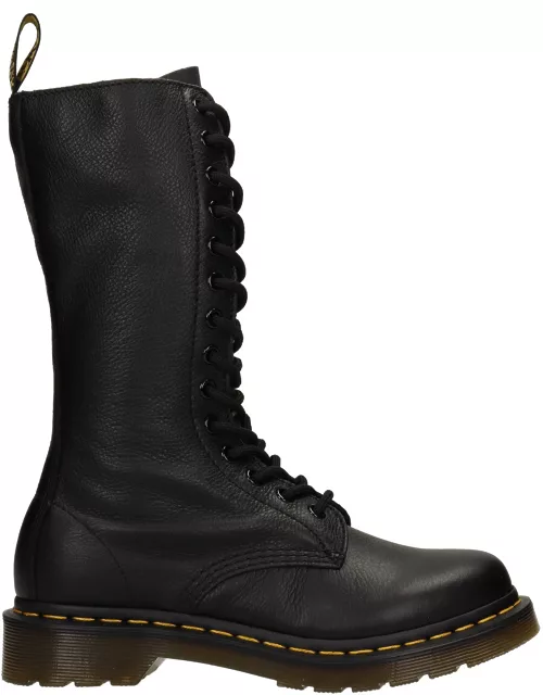Dr. Martens 1b99 Combat Boots In Black Leather