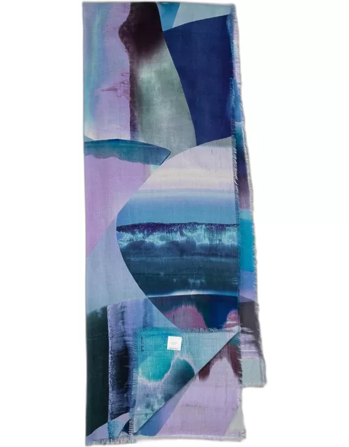 Men's Abstract-Print Scarf