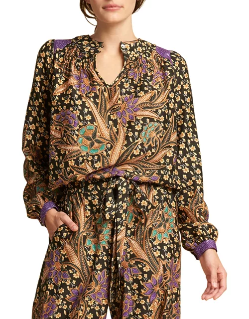Polly Floral Long-Sleeve Top