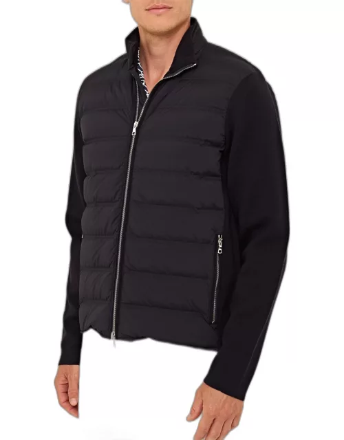 Men's Wallace Quilted Jacket w/ Knit Sleeve
