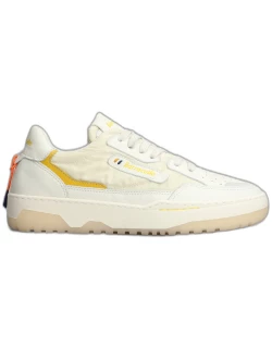 Barracuda Sneakers In White Leather And Fabric