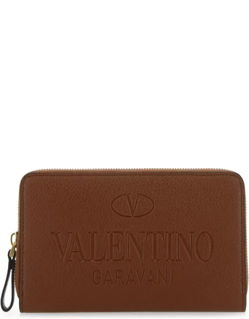 Valentino Garavani Logo Debossed Zip-up Wallet