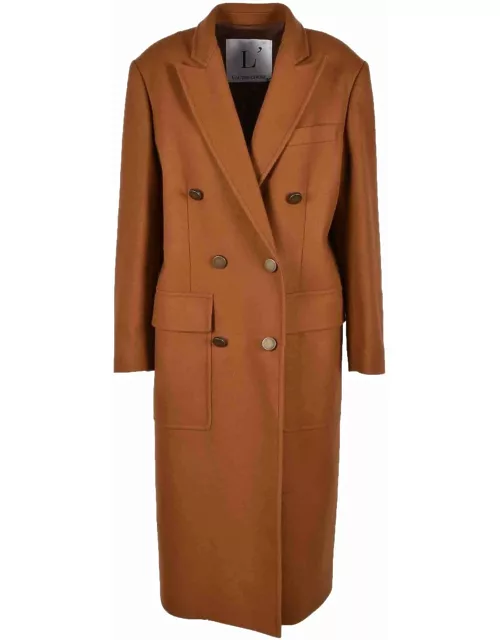 L'Autre Chose Womens Brown Coat