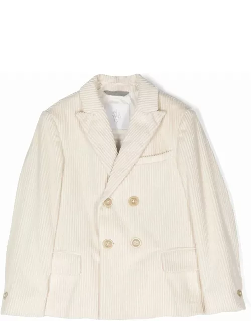 Eleventy White Cotton Jacket