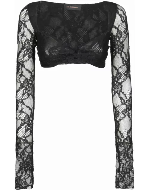 The Andamane Kylie Long Sleeves Tie Front Top