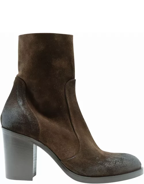 Elena Iachi Suede Leather Ankle Boot