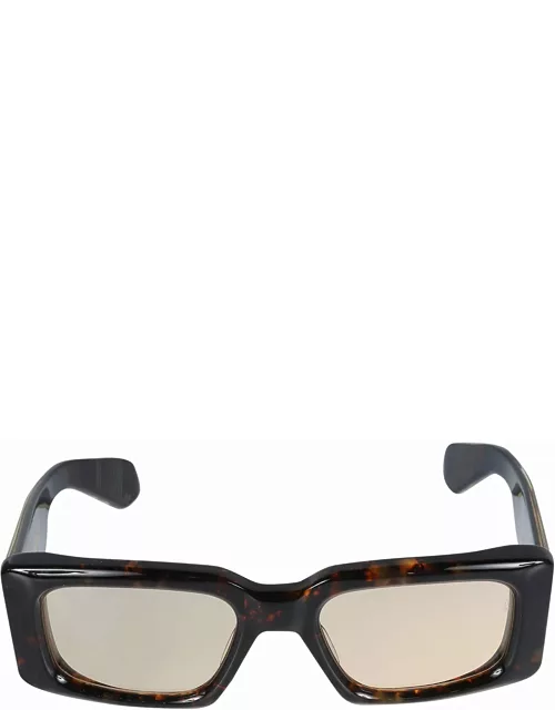 Jacques Marie Mage Flame Effect Classic Square Lens Sunglasse