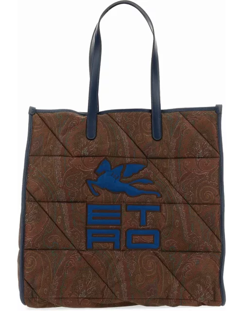 Etro Logo Embroidery Shoulder Bag