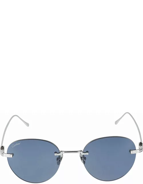Cartier Eyewear Rimless Sunglasse