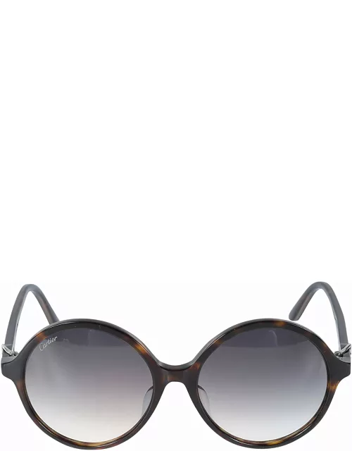 Cartier Eyewear Round Frame Sunglasse
