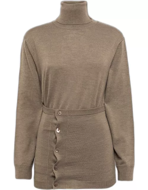 Lemaire Buttoned Turtle Neck Sweater
