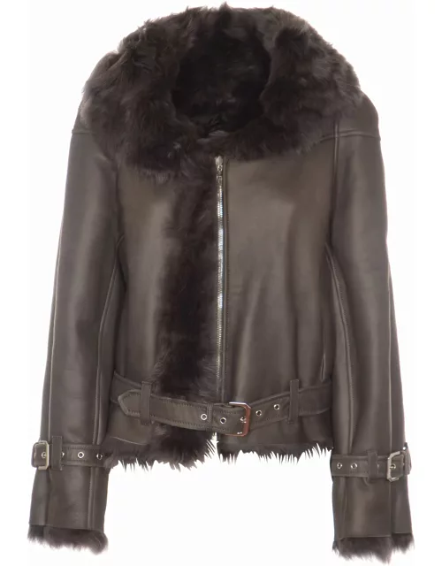 Alberta Ferretti Fur Detailed Coat