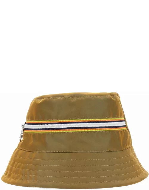 K-Way Bucket Hat With Zipper Logo
