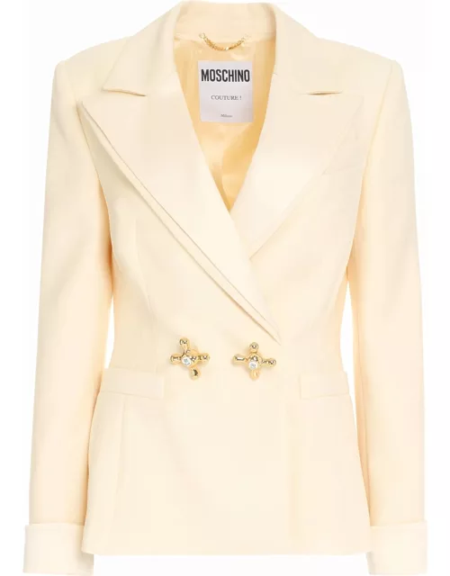 Moschino Double-breasted Wool Blazer