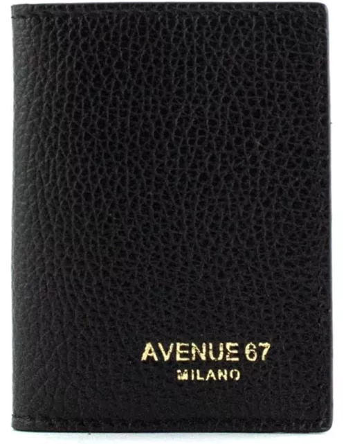 Avenue 67 Black Leather Card Holder