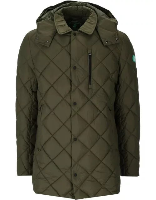 Save The Duck Uwe Green Hooded Padded Jacket