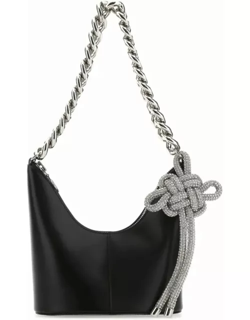 Kara Leather Bucket Bag With Chain ??handle