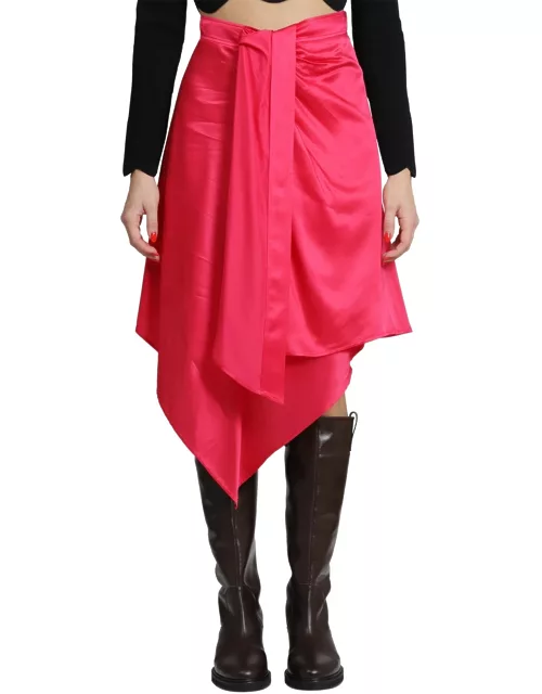J.W. Anderson Jw Anderson Pink Twisted Asymmetric Skirt